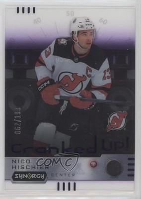 2023-24 Upper Deck Synergy Cranked Up Purple 62/199 Nico Hischier #CR-NH 19eq