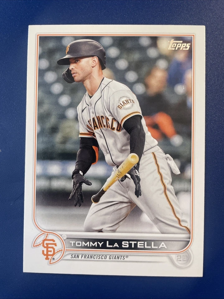2022 Topps Tommy Lastella #241 Base & Foilboard /875 Giants - Image 2 of 4