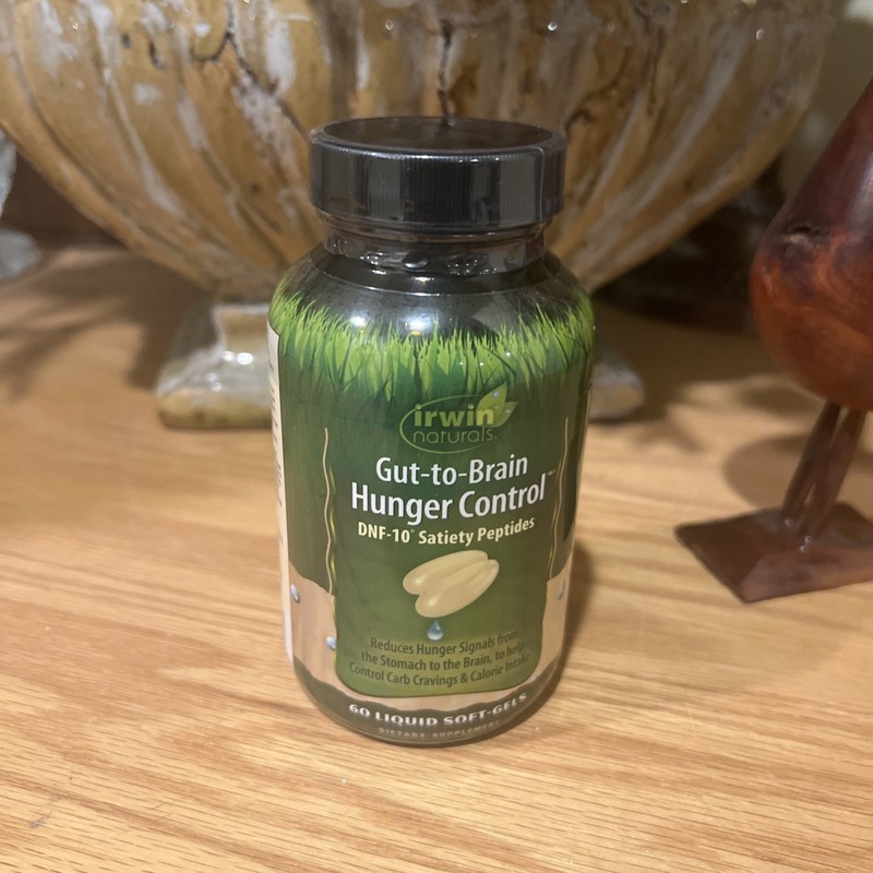 Irwin Naturals Gut-to-Brain Hunger Control. 60 liq sft gels. Exp. 08/2027. 