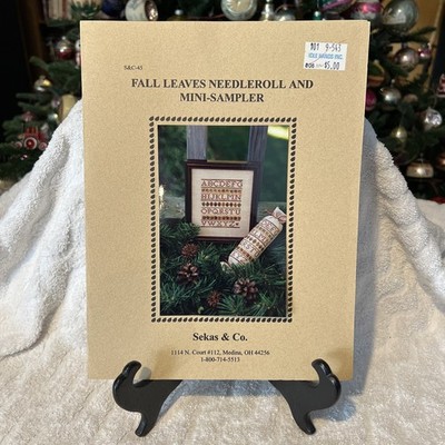 Sekas & Co~Fall Leaves, Needle Roll And Sampler~ Cross Stitch Pattern VG+