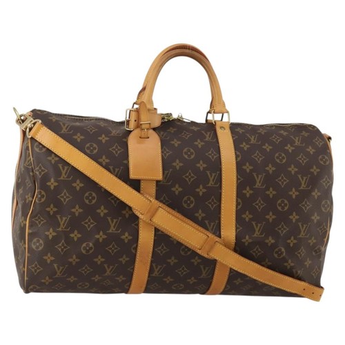 LOUIS VUITTON Monogram Keepall Bandouliere 50 Boston Bag M41416 Auth 188072SAV