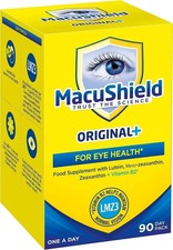 MacuShield Original Plus Capsules - 90 Day Pack, Eye Health Food Supplement cont