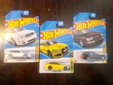 Hotwheels Lot Of 3 Audi Wagons. '94  '17 Avant Wagons 1/64