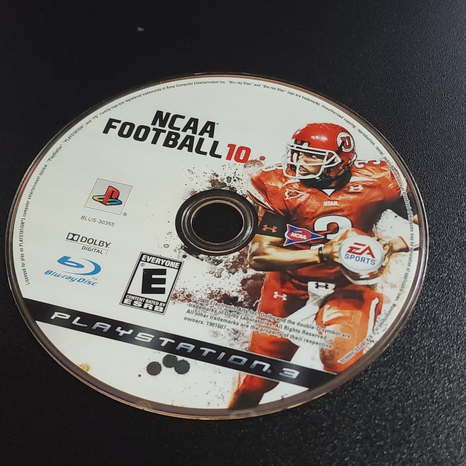 NCAA Football 10 PS3 Sony PlayStation 3 - Disc Only 14633190168| eBay