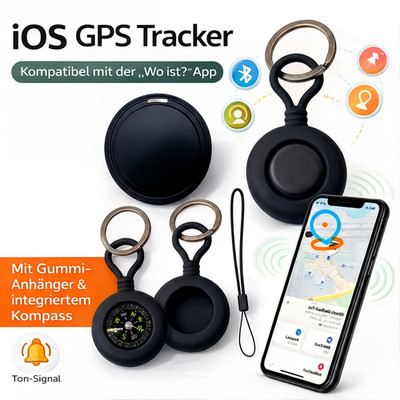 Tracker AirT Smart Finder Apple IOS Tracking Bluetooth mit Anhängerhülle