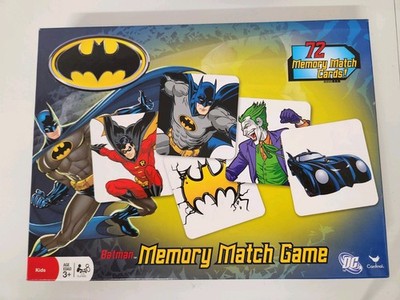 DC Comics Batman Memory Match Game Box Set Ages 3+ Pre Owned 2-4 Players