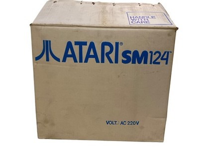 Atari SM 124 Monitor | Rarität Selten Vintage | Kabel komplett in OVP  
