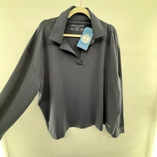 NWT Life Is Good XXL Ink Blue Crusher-Flex Collared Pullover $64.50