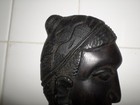 VINTAGE 10" HAND CARVED AFRICAN WOMEN (HANGS ON WALL) — photo 6