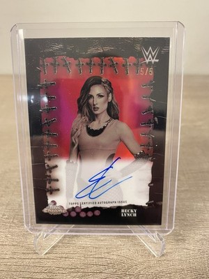 2025 Topps Chrome Cactus Jack WWE Becky Lynch Famed Phantoms Auto BOOKEND 5/5