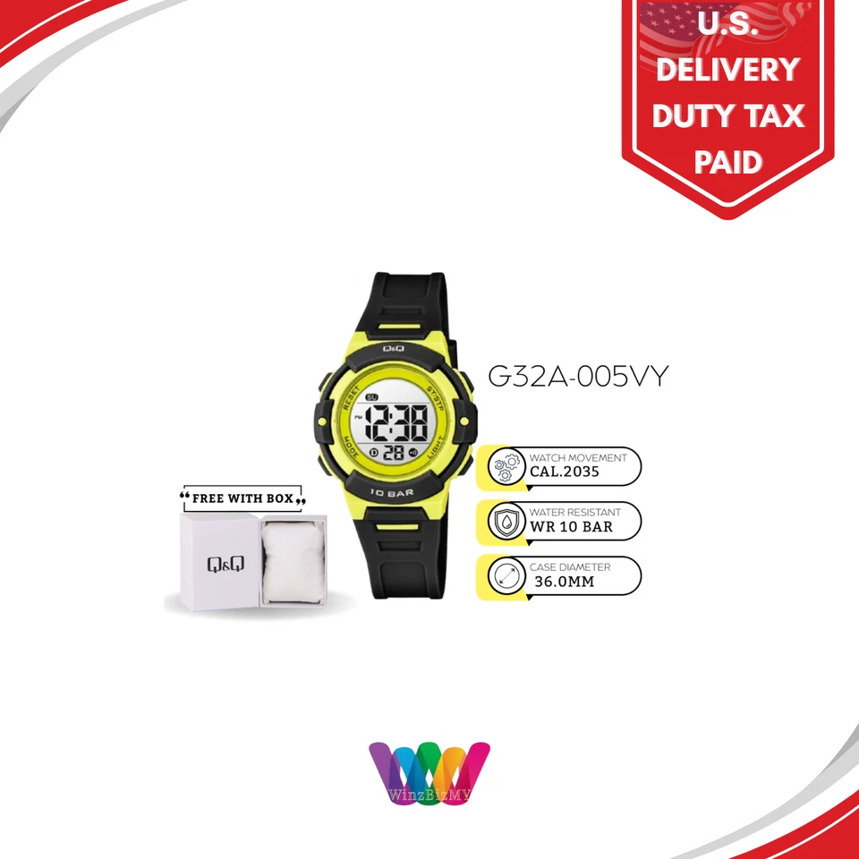 Q&Q Japan By Citizen Kid's Resin Digital Watch G32A-005VY - Image 2 of 2