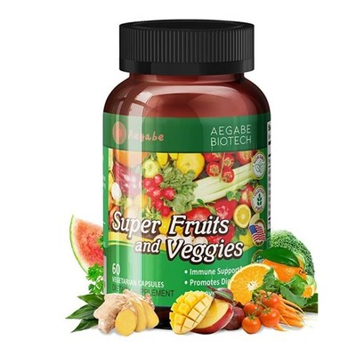Super Fruits and Veggies Supplement,36 Fresh Veggies & Fruits,Balance of Natu...