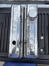 Vintage Erson Chrome Valve Covers Fits Pontiac Oldsmobile V8 350 400 455 Hot Rod