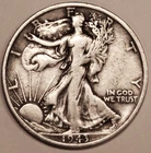 1943-S Walking Liberty Silver Half Dollar - Very Fine - Details - #1515EC
