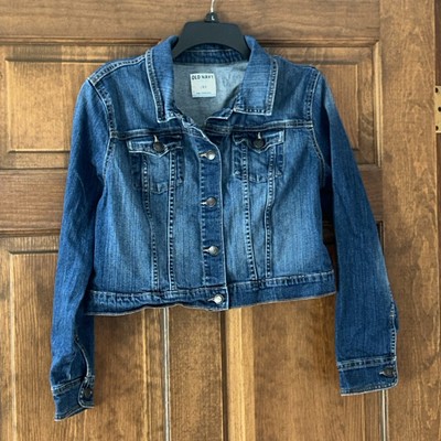 Old Navy Junior Size Large Denim Classic Blue Jean Jacket