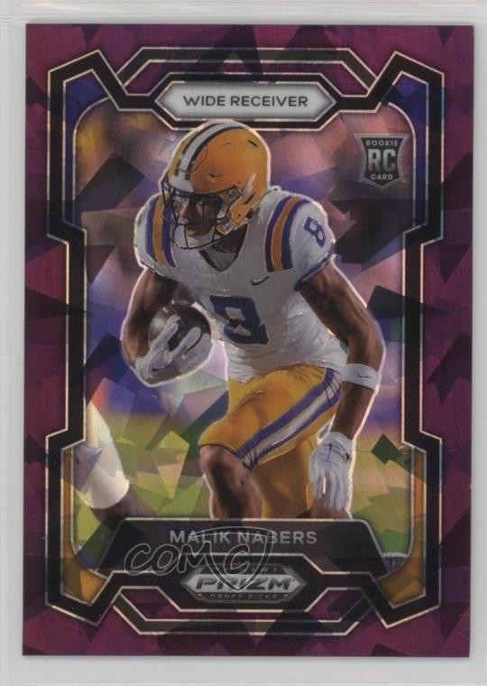 2024 Panini Prizm Draft Picks Purple Ice 19/149 Malik Nabers #109 Rookie RC 16wc