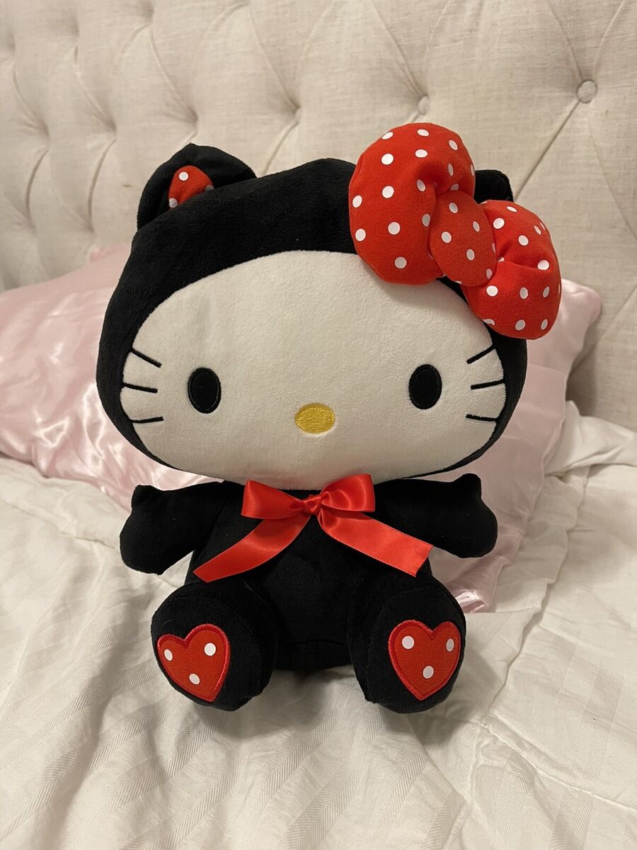 New Sanrio Hello Kitty Black Cat 11” plush Round 1 Exclusive New Sanrio Hello Kitty Black Cat 11” plush Round 1 Exclusive