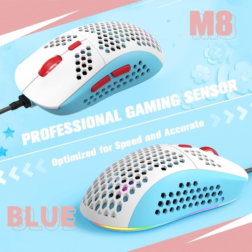 ZIYOU LANG T8 60% RGB Wired Gaming Keyboard and Mouse Combos+Coiled USB C Cable - Picture 41 of 45
