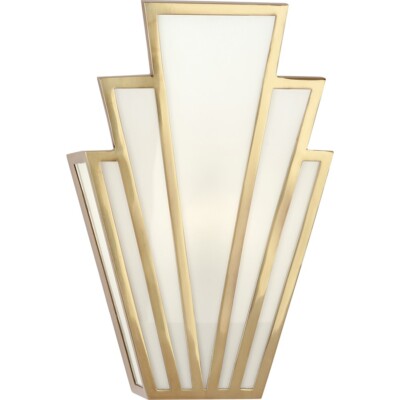 Robert Abbey Empire 1 Light Wall Sconce, Modern Brass - 228