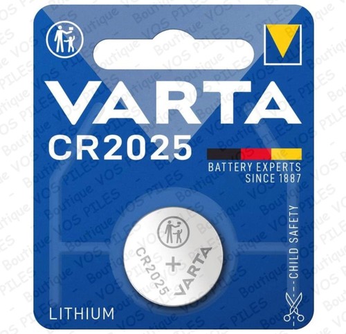 Pile bouton Varta CR2025 DL2025 BR2025 ECR2025 EL2025 165 mAh Lithium 3V Blister - Photo 2/16