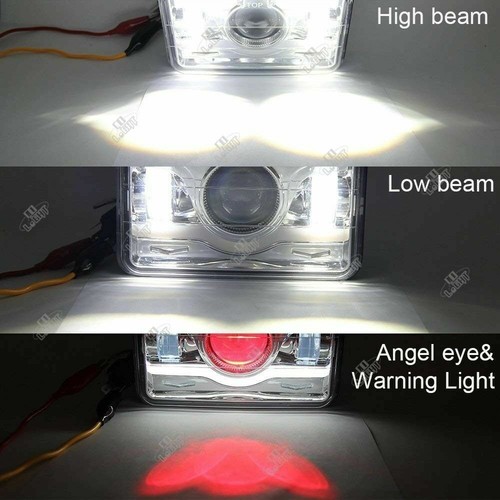4 PIEZAS 4X6 LED Faros DRL para Camionetas Chevy C10 C20 K10 K30 K5 Blazer - Imagen 2 de 10