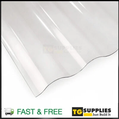 SUNPLEX High Impact Clear Polycarbonate Corrugated Roofing Sheets Panels - UV Protected