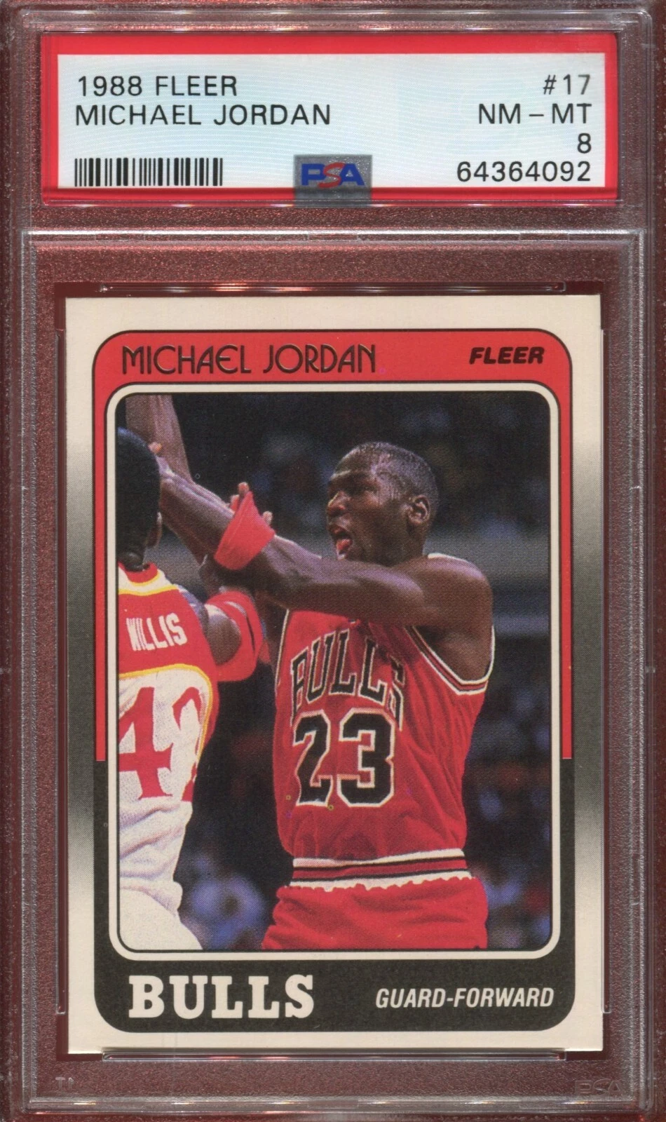 Deal for 1988 Fleer Michael Jordan #17 HOF PSA 8