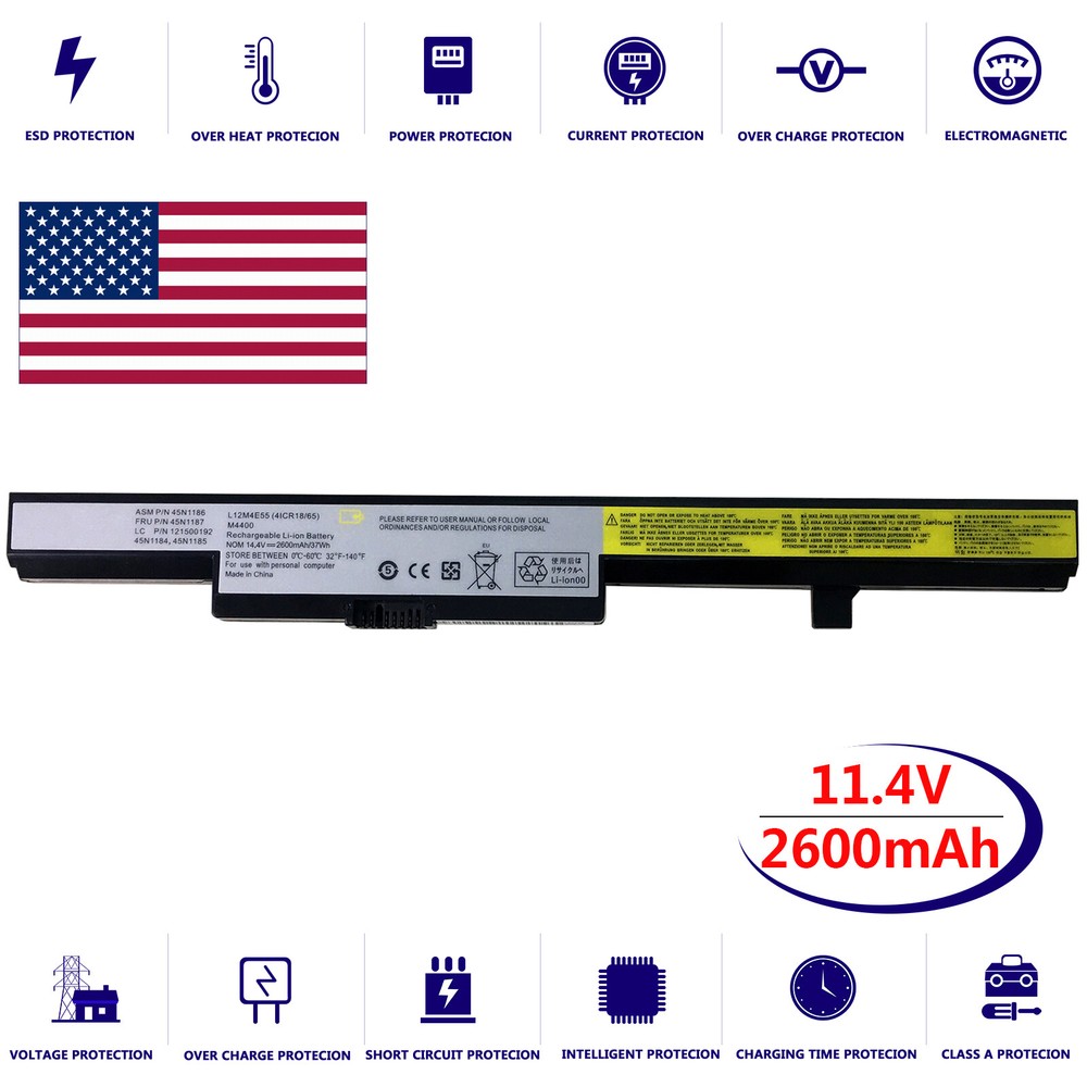 Battery for Lenovo 121500243 E50-80 4ICR18 B50-80 B51-35 B51-80 E51-80 M4400A