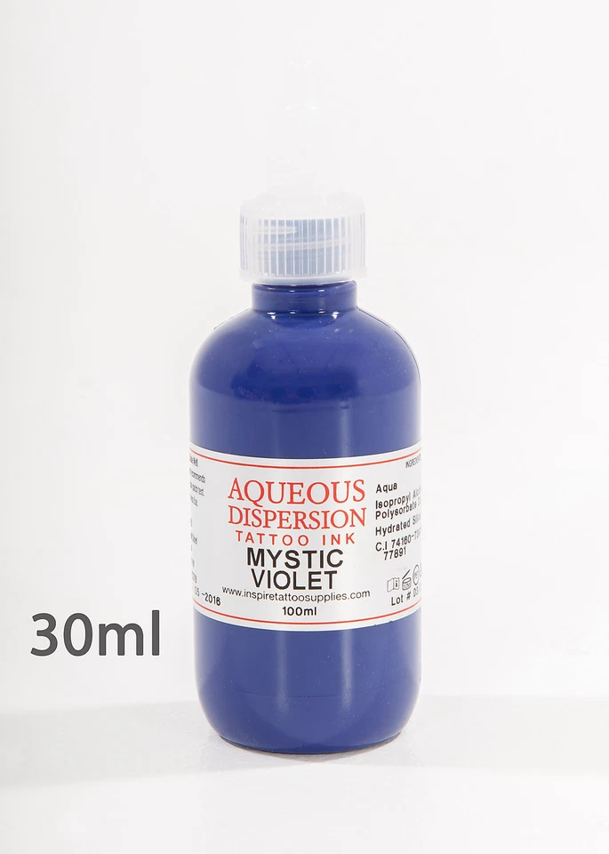 AQUEOUS DISPERSION INK Aqueous Dispersion Tattoo Ink Mystic Violet Tattoo Ink 30ml Professional Quality