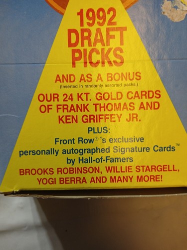 2 Packs Of 1992 Front Row Draft Picks Possible Jeter Rookie - Picture 4 of 4