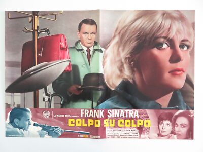 THE NAKED RUNNER - E ITALIAN FOTOBUSTA POSTER FRANK SINATRA PETER VAUGHAN 1967