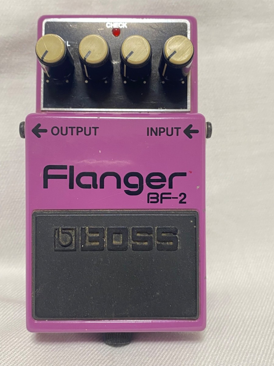 BOSS BF-2 Flanger Guitar Effects Pedal Good Condition from