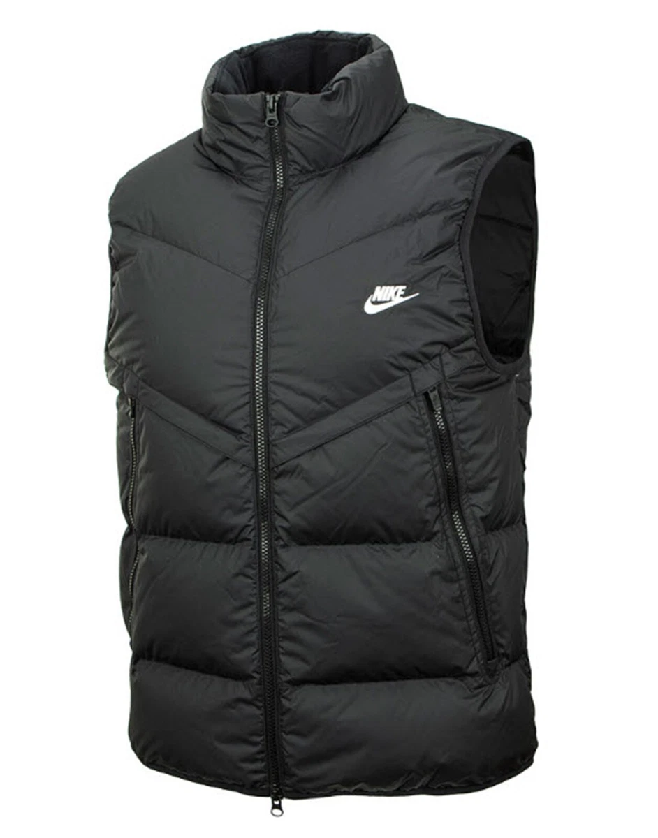 Nike Men Storm-Fit Wind-runner Vest Black Jacket Top Casual