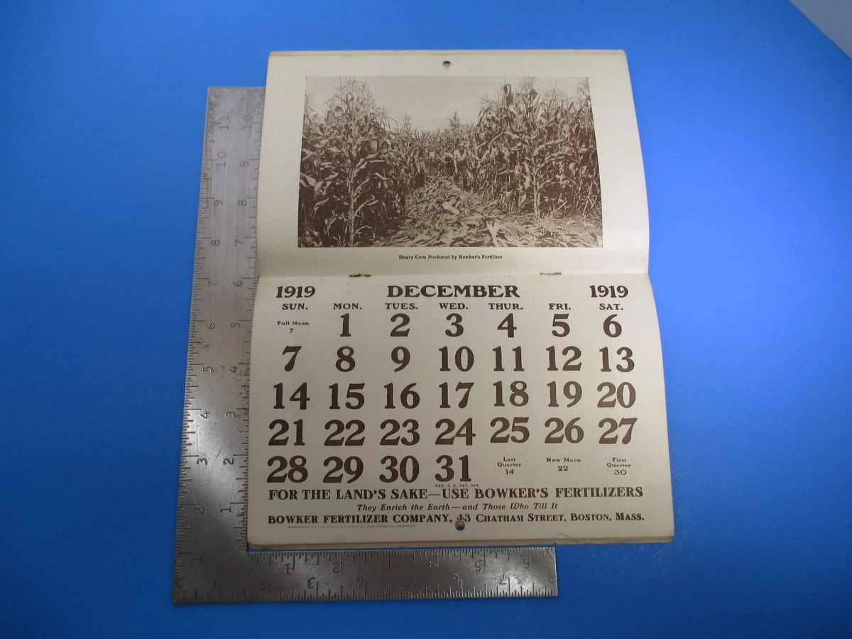 antique-1913-yearly-calendar-bowker-s-fertilizers-advertisement-nyc-parade-s6995-ebay