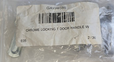 Gaylord Chrome Locking T Door Handle W Key 75585