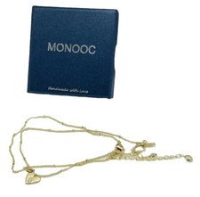 Ankle Bracelets For Women Gold Plated Dainty Layered Heart Initial S Anklets