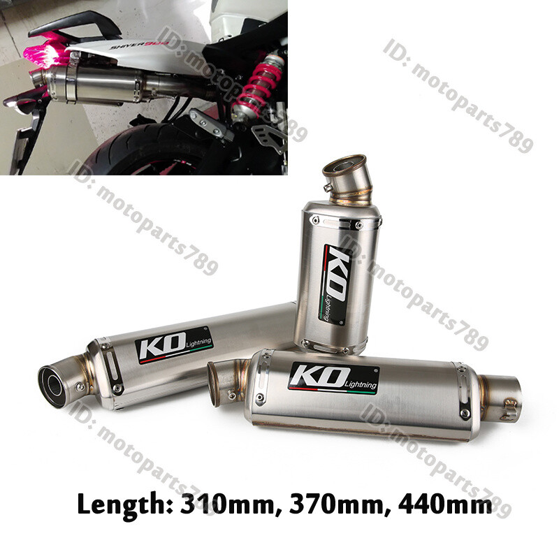 310mm 370mm 440mm Universal Exhaust Pipe Slip On Muffler Baffles 51mm