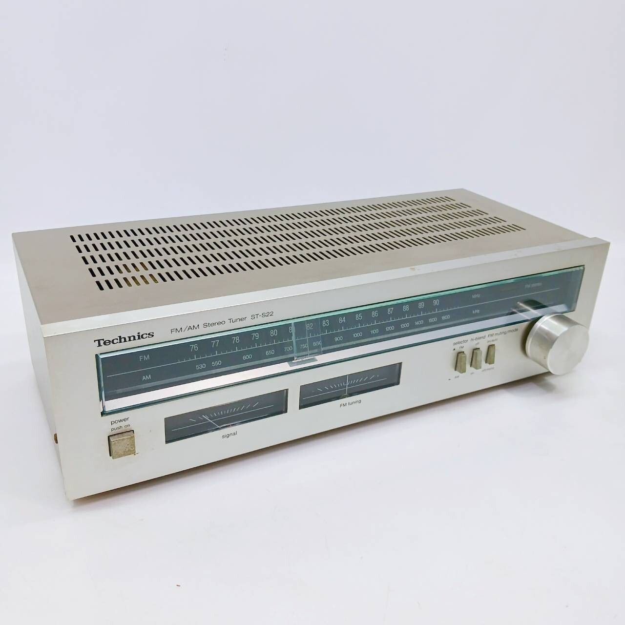 Technics FM / AM Stereo tuner ST-S22 100V 12W Tested working from Japan /AA173