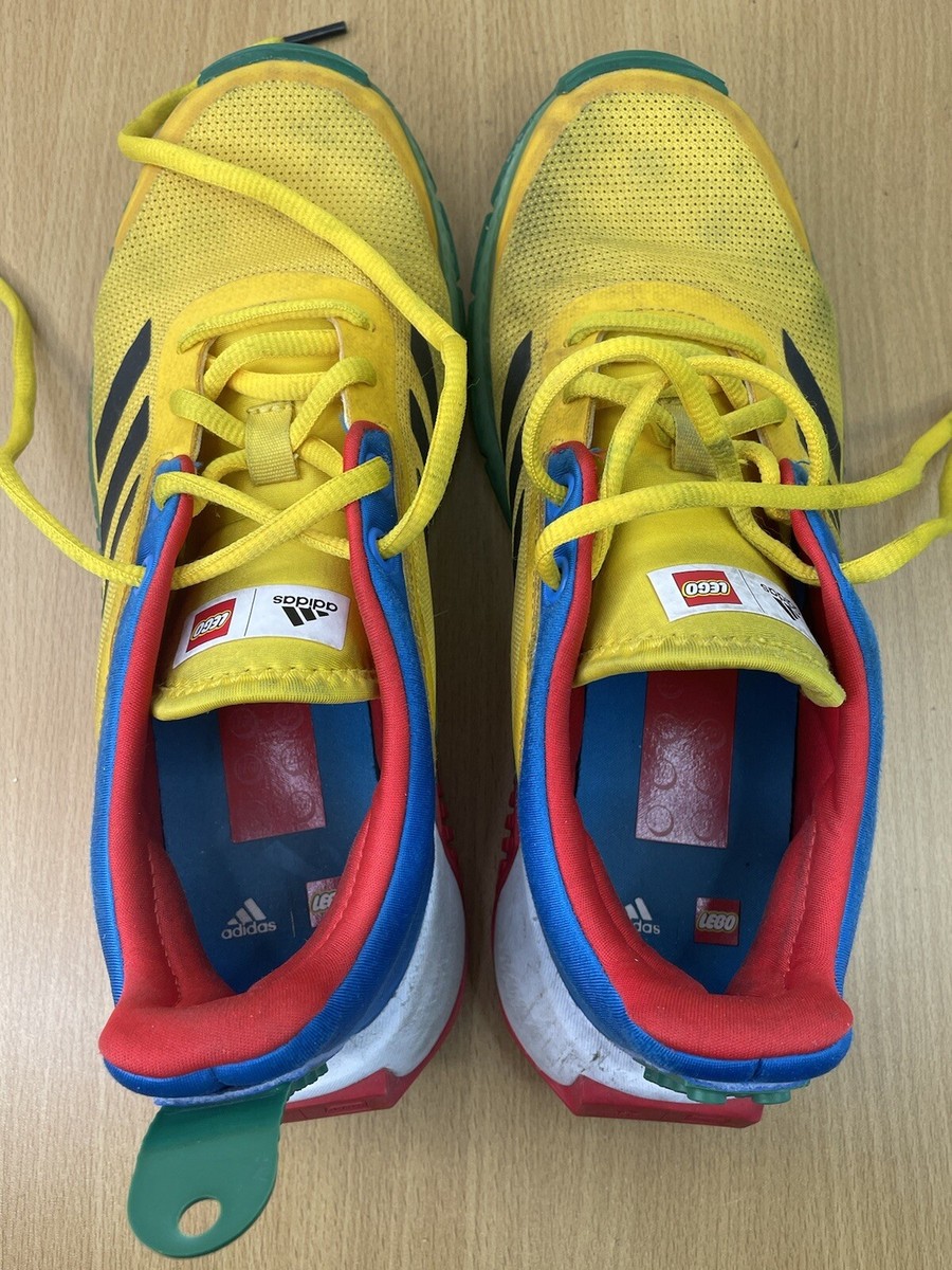 ADIDAS X LEGO Sport J Kids / Youth Yellow Running Shoes Size ADIDAS X LEGO Sport J Kids / Youth Yellow Running Shoes Size