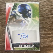 TREY MORRISON 2022 Sage Hit RED AUTO #A-TM ROOKIE North Carolina UNC CB