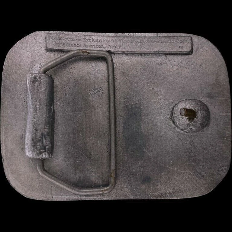 1972 WEA Warner Elektra Atlantic Record Label Музыка Редкая Новая из старых запасов Винтажная Пряжка на Ремень - Изображение 2 из 3