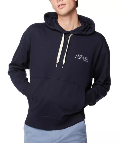 Perry Ellis Men's Oversized Heavy Weight Hoodie Dark Sapphire Navy Blue XL - Picture 1 of 6