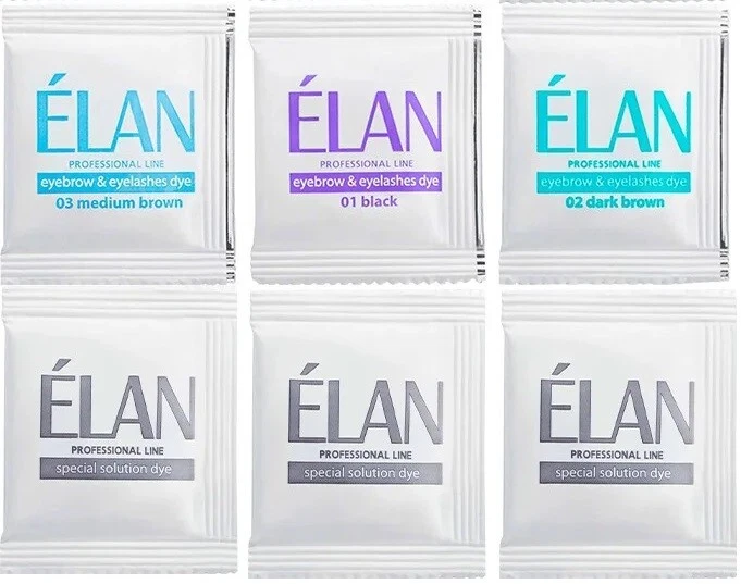 Elan Eyebrow Gel Tint with Oxidan, 5 sets x 3 shades 01, 02 and 03 (30 sachets) - Image 2 of 2
