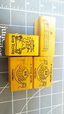 Used teacher Rubber Stamp Lot 4p English Very Good Keep Trying If You've got 'em