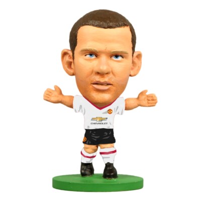 WAYNE ROONEY AWAY KIT MANCHESTER UNITED LEGEND SOCCERSTARZ MINI