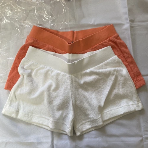 VOICE Womens' Mid-Rise Terry  Cotton Shorts Medium NEW 2 Pk