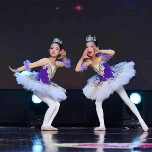 Flower Professional Ballet Ballerina Party Dance Costume Balett Dress - Picture 19 of 38