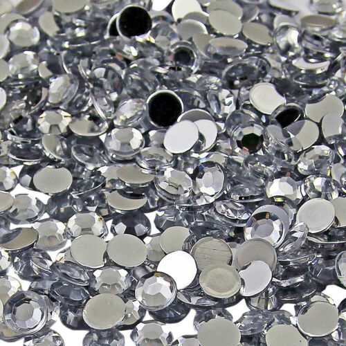 1200pcs Crystal Flat Back Loose Rhinestones Diamante Gems Nail Body Art Craft UK - Picture 4 of 8