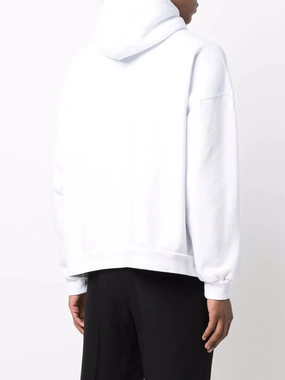 Felpa con cappuccio oversize Balenciaga bianca logo slime Taglia 2 (S) SS22 PREZZO AL PUBBLICO $995