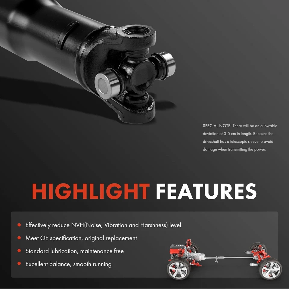 Conjunto de eje de transmisión trasero para Chevrolet Blazer 1996-2005 GMC Jimmy tracción trasera Foto 4 de 4